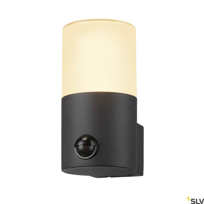 SLV GRAFIT E27 round Sensor, Wandaufbauleuchte anthrazit
