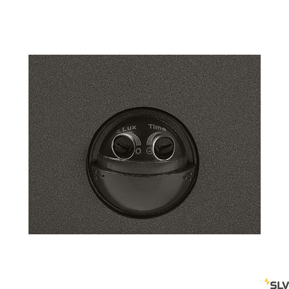 SLV GRAFIT E27 square Sensor, Wandaufbauleuchte anthrazit