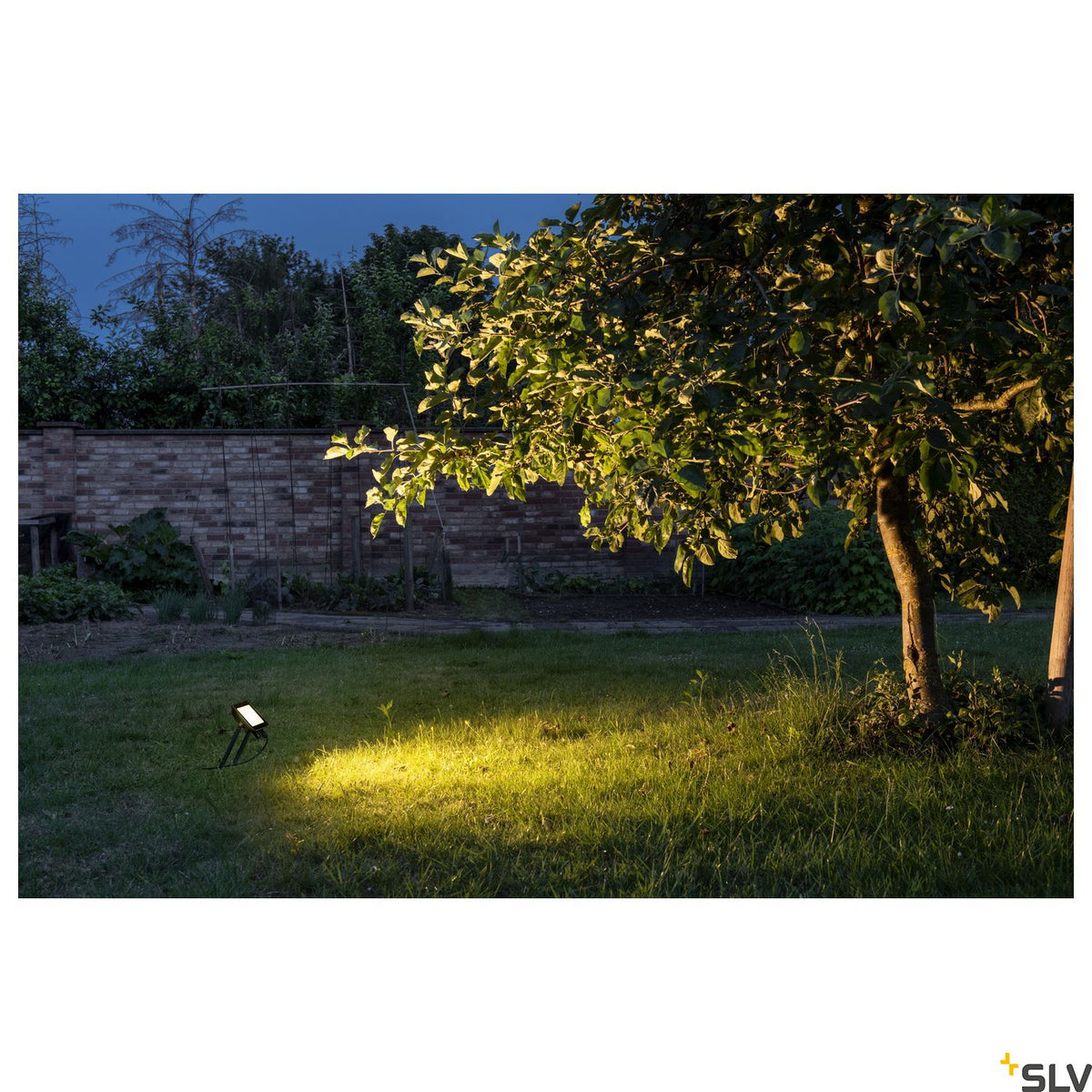 SLV FLOODI M, Wand- und Deckenaufbauleuchte anthrazit / transparent 30W 3000K 100°