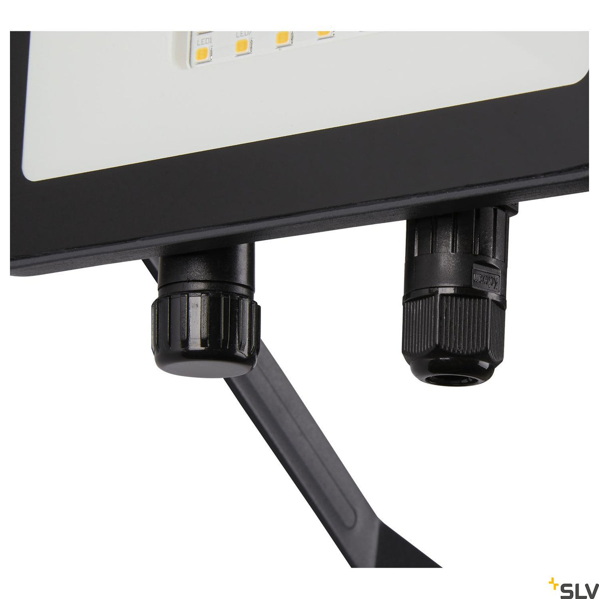 SLV FLOODI M, Wand- und Deckenaufbauleuchte anthrazit / transparent 30W 3000K 100°