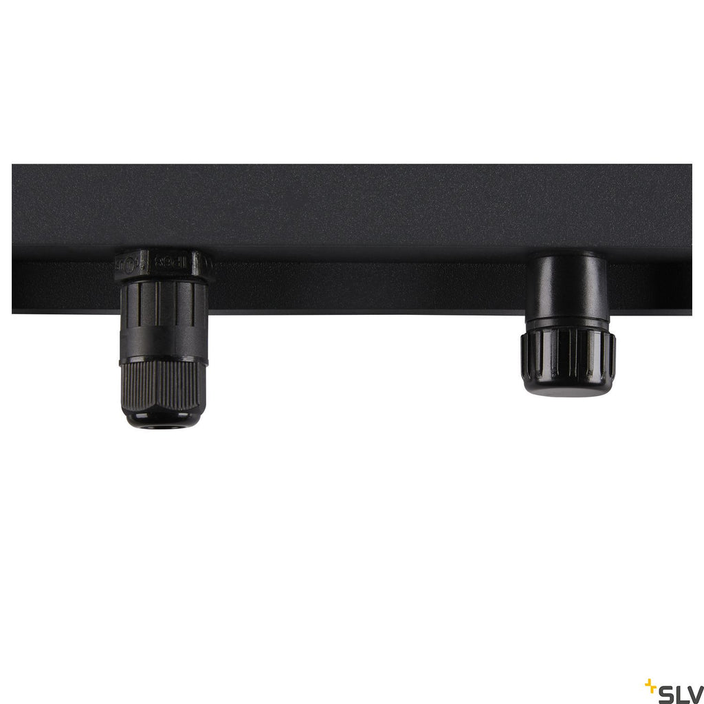 SLV FLOODI L, Wand- und Deckenaufbauleuchte anthrazit / transparent 48W 3000K 100°