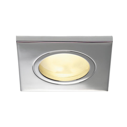 SLV DOLIX OUT GU10 SQUARE Downlight, chrom, max. 35W