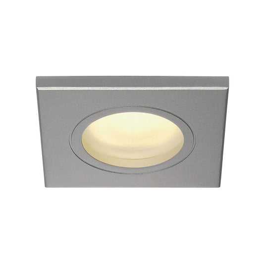 SLV DOLIX OUT GU10 SQUARE Downlight, silbergrau, max. 35W