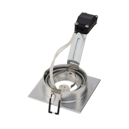 SLV NEW TRIA I MR16 Downlight, eckig, alu brushed, max. 50W, inkl. Clipfedern