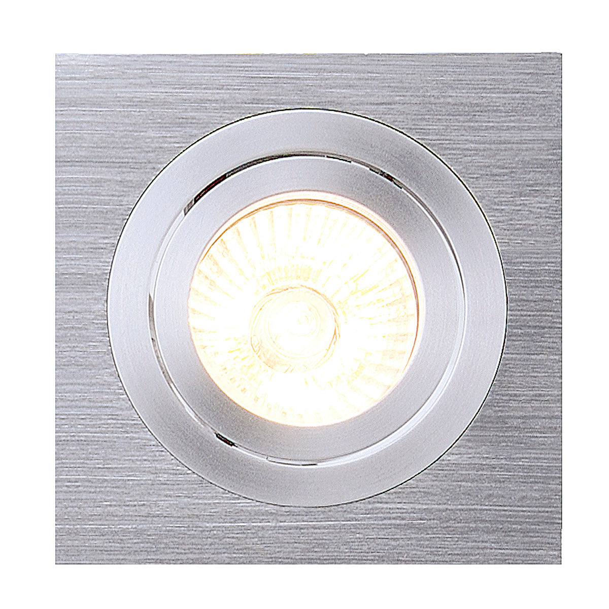 SLV NEW TRIA I MR16 Downlight, eckig, alu brushed, max. 50W, inkl. Clipfedern