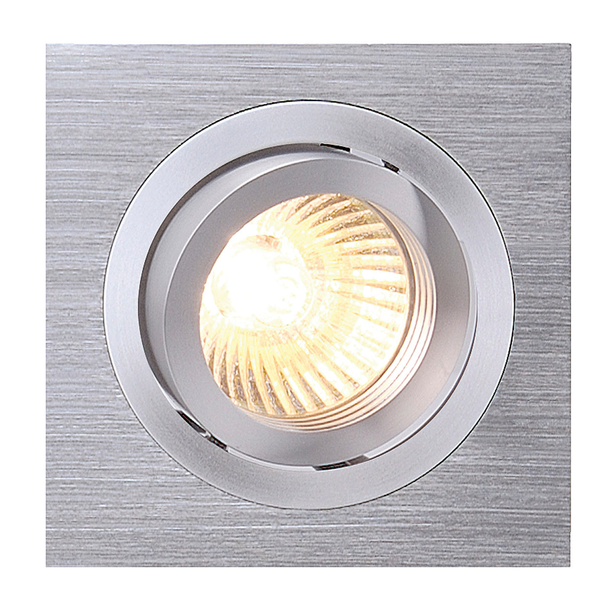 SLV NEW TRIA I MR16 Downlight, eckig, alu brushed, max. 50W, inkl. Clipfedern