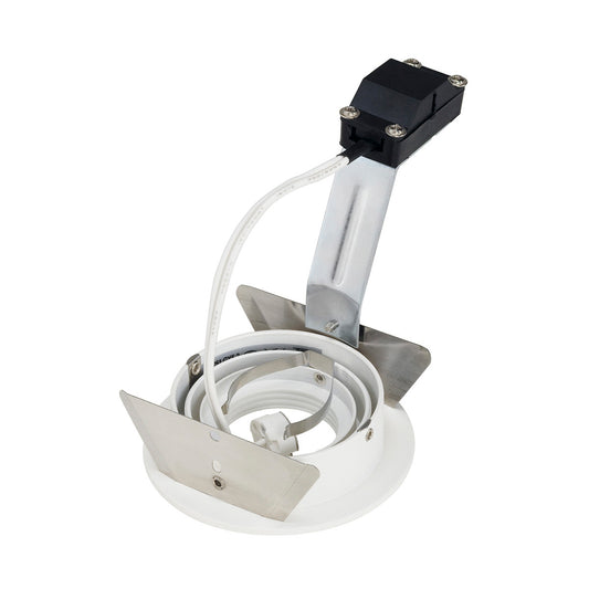 SLV NEW TRIA MR16 ROUND Downlight, mattweiss, max. 50W, inkl. Blattfedern