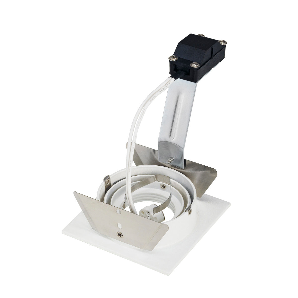 SLV NEW TRIA I MR16 Downlight, eckig, mattweiss, max. 50W, inkl. Blattfedern