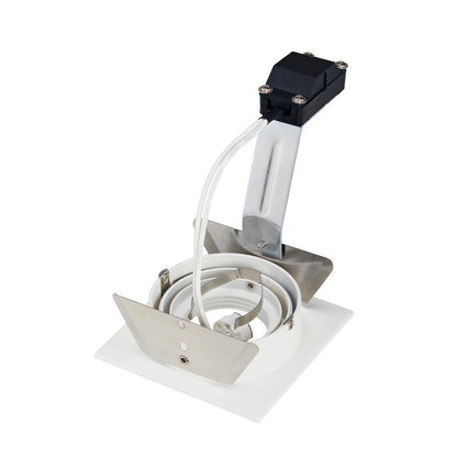 SLV NEW TRIA I MR16 Downlight, eckig, mattweiss, max. 50W, inkl. Blattfedern