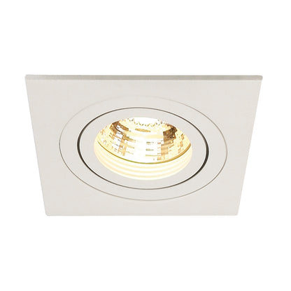 SLV NEW TRIA I MR16 Downlight, eckig, mattweiss, max. 50W, inkl. Blattfedern