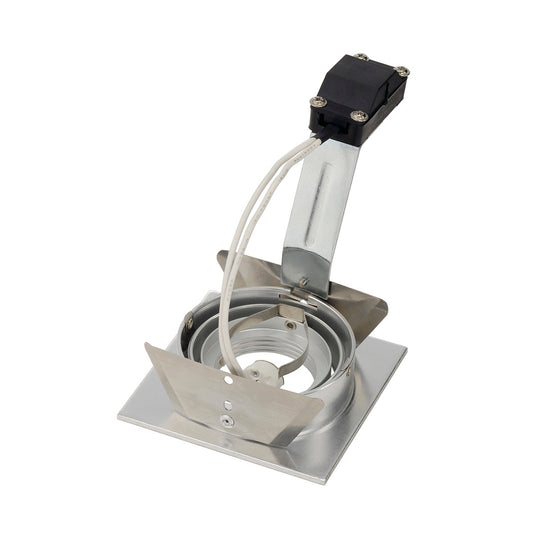 SLV NEW TRIA I MR16 Downlight, eckig, alu brushed, max. 50W, inkl. Blattfedern