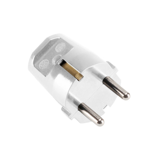 SLV Schutzkontakt-STECKER, weiß
