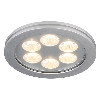 SLV EYEDOWN LED 6x1W Downlight, rund, alu, warm- weiss, 3000K