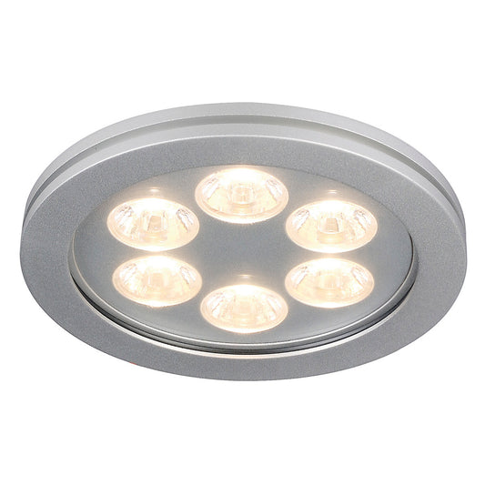 SLV EYEDOWN LED 6x1W Downlight, rund, alu, warm- weiss, 3000K