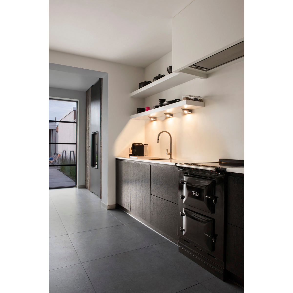 SLV Triangel Einbaugehäuse für 3W Downlight, metall gebürstet