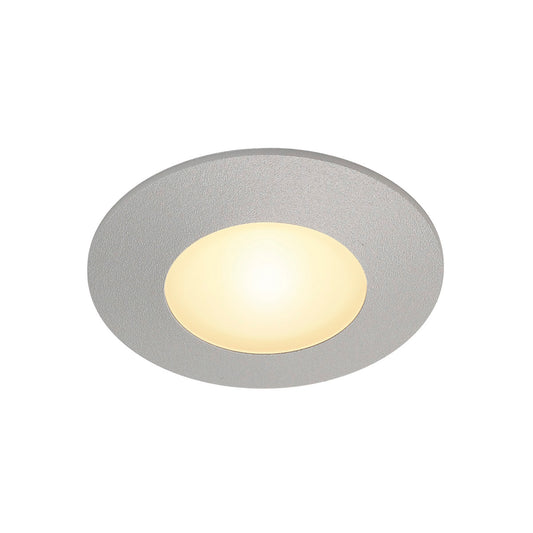 SLV AITES LED ROUND für Installa- tionsdosen, silbergrau, 3000K