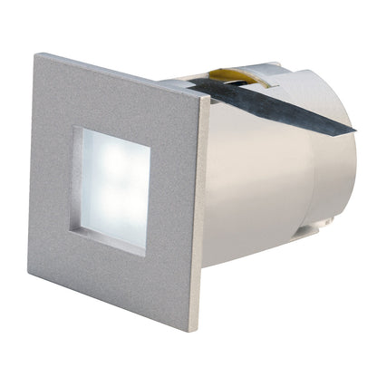 SLV MINI FRAME LED Einbauleuchte,eckig, silbergrau, 0,3W,4 LED, 6500K