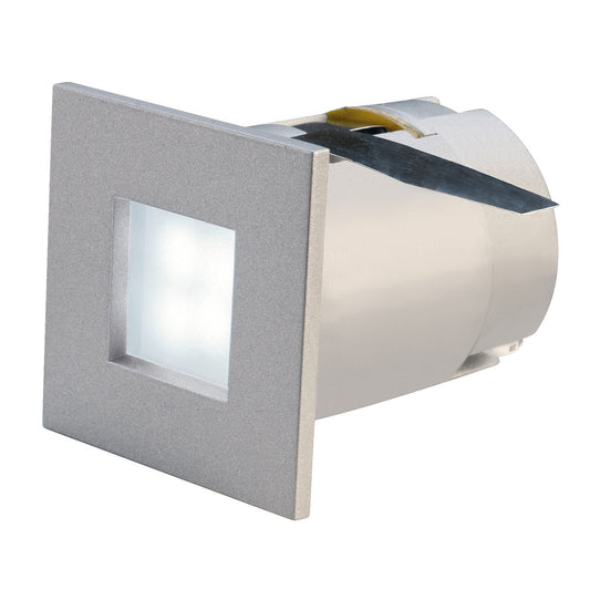SLV MINI FRAME LED Einbauleuchte,eckig, silbergrau, 0,3W,4 LED, 6500K