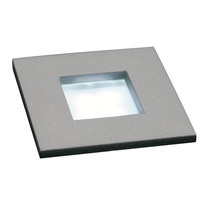 SLV MINI FRAME LED Einbauleuchte,eckig, silbergrau, 0,3W,4 LED, 6500K
