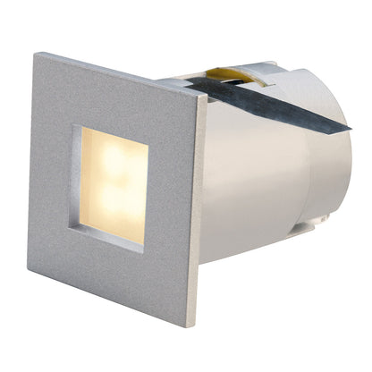 SLV MINI FRAME LED Einbauleuchte,eckig, silbergrau, 0,3W,4 LED, warmweiss