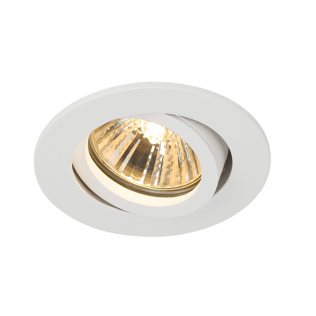 SLV NEW TRIA 68 GU10 ROUND, Downlight, mattweiss, max. 50W, inkl. Clipfedern