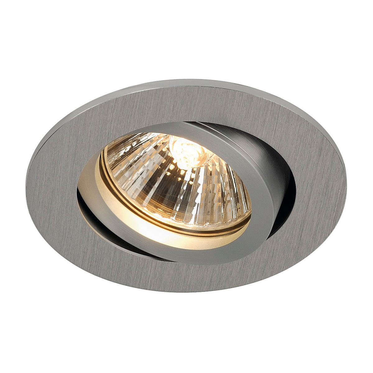 SLV NEW TRIA 68 GU10 ROUND Downlight, alu gebürstet, max. 50W, inkl. Clipfedern