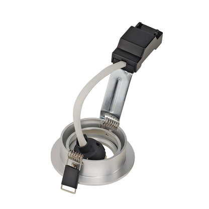 SLV NEW TRIA 68 GU10 ROUND Downlight, alu gebürstet, max. 50W, inkl. Clipfedern