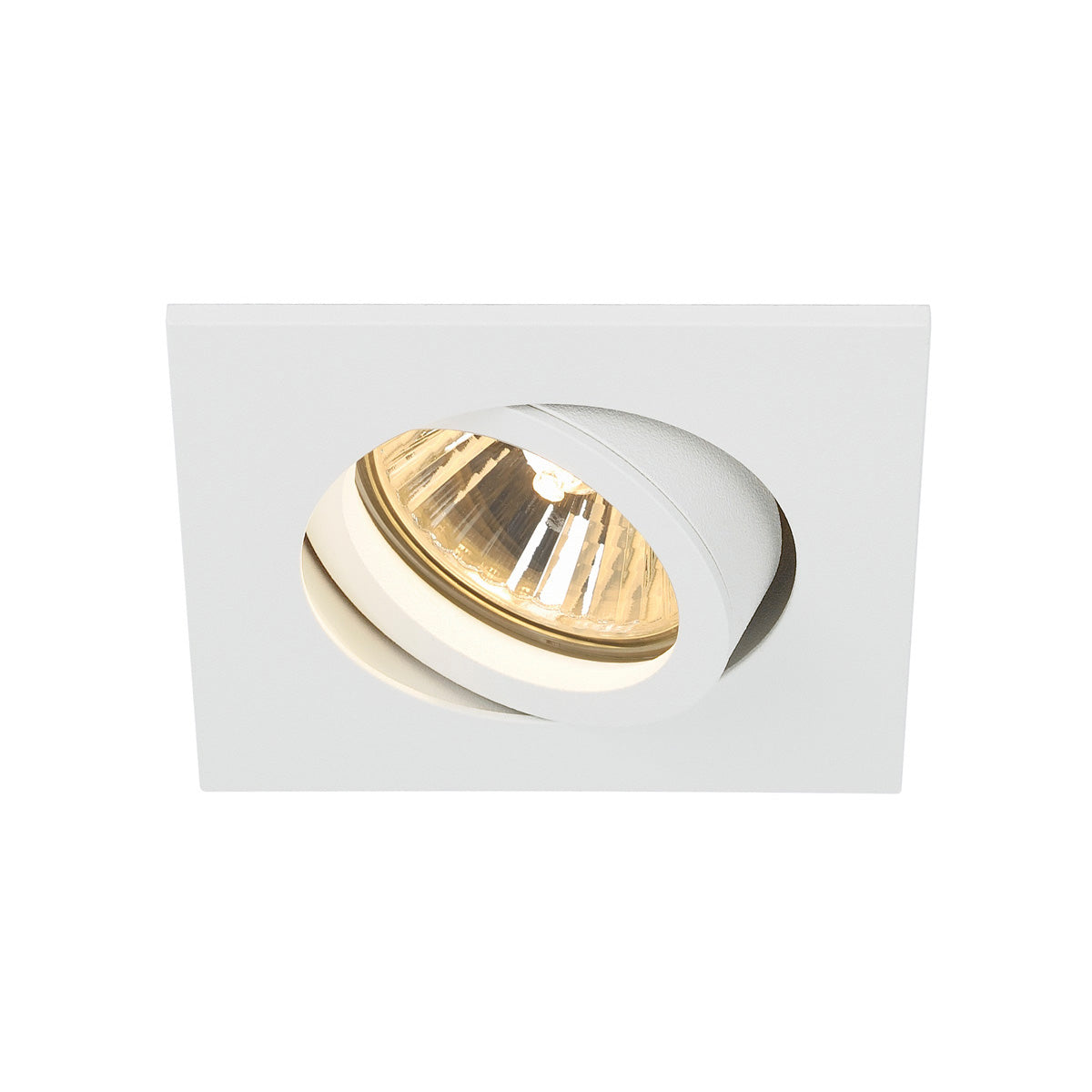 SLV NEW TRIA 68 GU10 SQUARE Downlight, mattweiss, max. 50W, inkl. Clipfedern