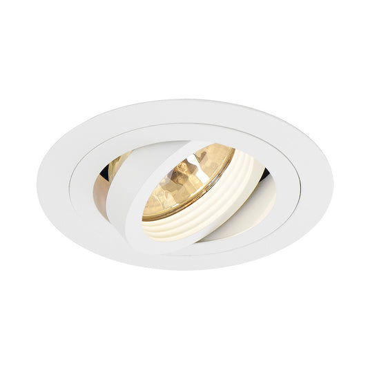 SLV NEW TRIA MR16 ROUND Downlight, mattweiss, max. 50W, inkl. Clipfedern