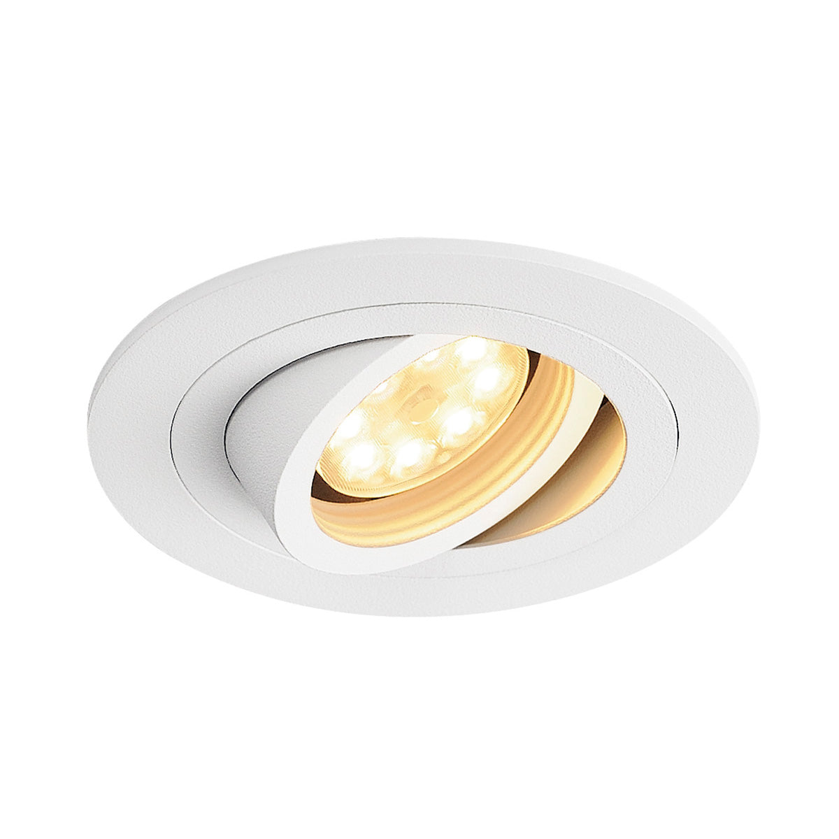 SLV NEW TRIA MR16 ROUND Downlight, mattweiss, max. 50W, inkl. Clipfedern