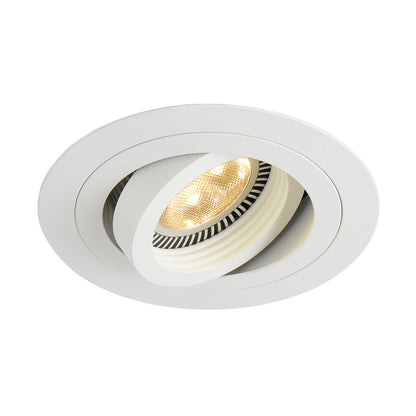 SLV NEW TRIA MR16 ROUND Downlight, mattweiss, max. 50W, inkl. Clipfedern