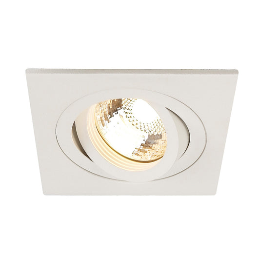 SLV NEW TRIA I MR16 Downlight, eckig, mattweiss, max. 50W, inkl. Clipfedern