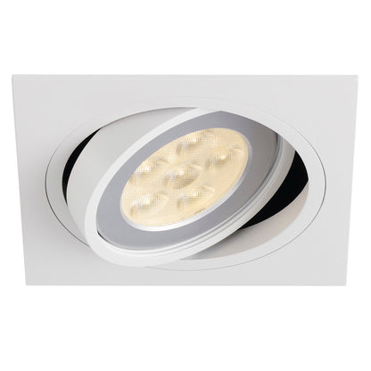 SLV NEW TRIA I QRB 111 Downlight, eckig, mattweiss, max. 75W, inkl. Blattfedern
