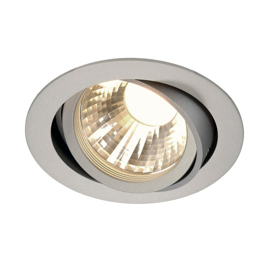 SLV NEW TRIA LED DISK Downlight, rund, silbergrau, 2700K, 35°