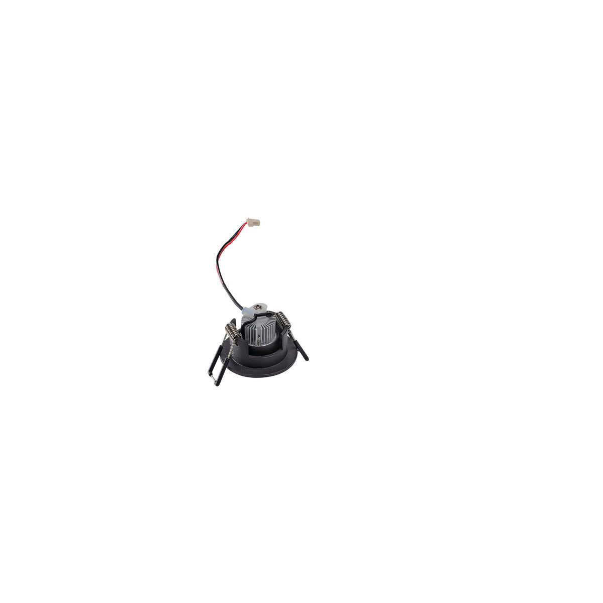 SLV NEW TRIA MINI DL ROUND Downlight, mattschwarz, 30°, 3000K, inkl. MI-Stecker,Clipf.