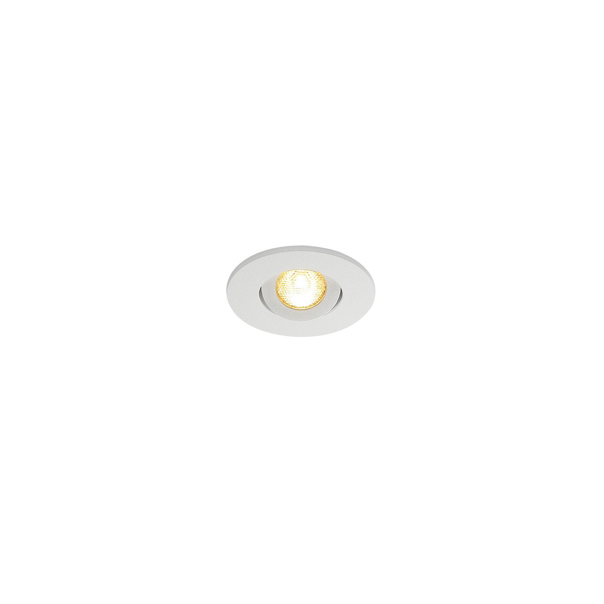 SLV NEW TRIA MINI DL ROUND Downlight, mattweiss, 30°, 3000K, inkl. MI-Stecker,Clipf.