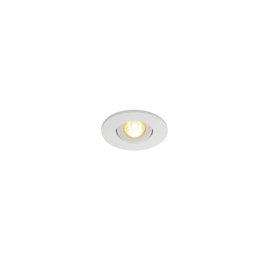 SLV NEW TRIA MINI DL ROUND Downlight, mattweiss, 30°, 3000K, inkl. MI-Stecker,Clipf.