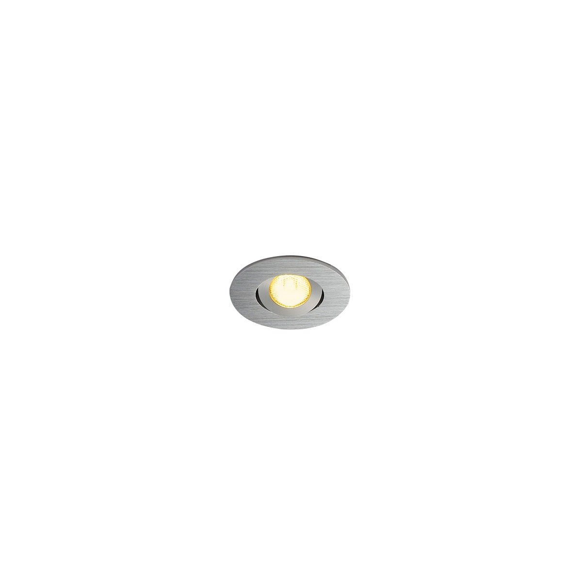 SLV NEW TRIA MINI DL ROUND Downlight, alu-brushed, 30°, 3000K, inkl. MI-Stecker,Clipf.