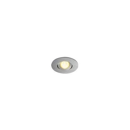 SLV NEW TRIA MINI DL ROUND Downlight, alu-brushed, 30°, 3000K, inkl. MI-Stecker,Clipf.