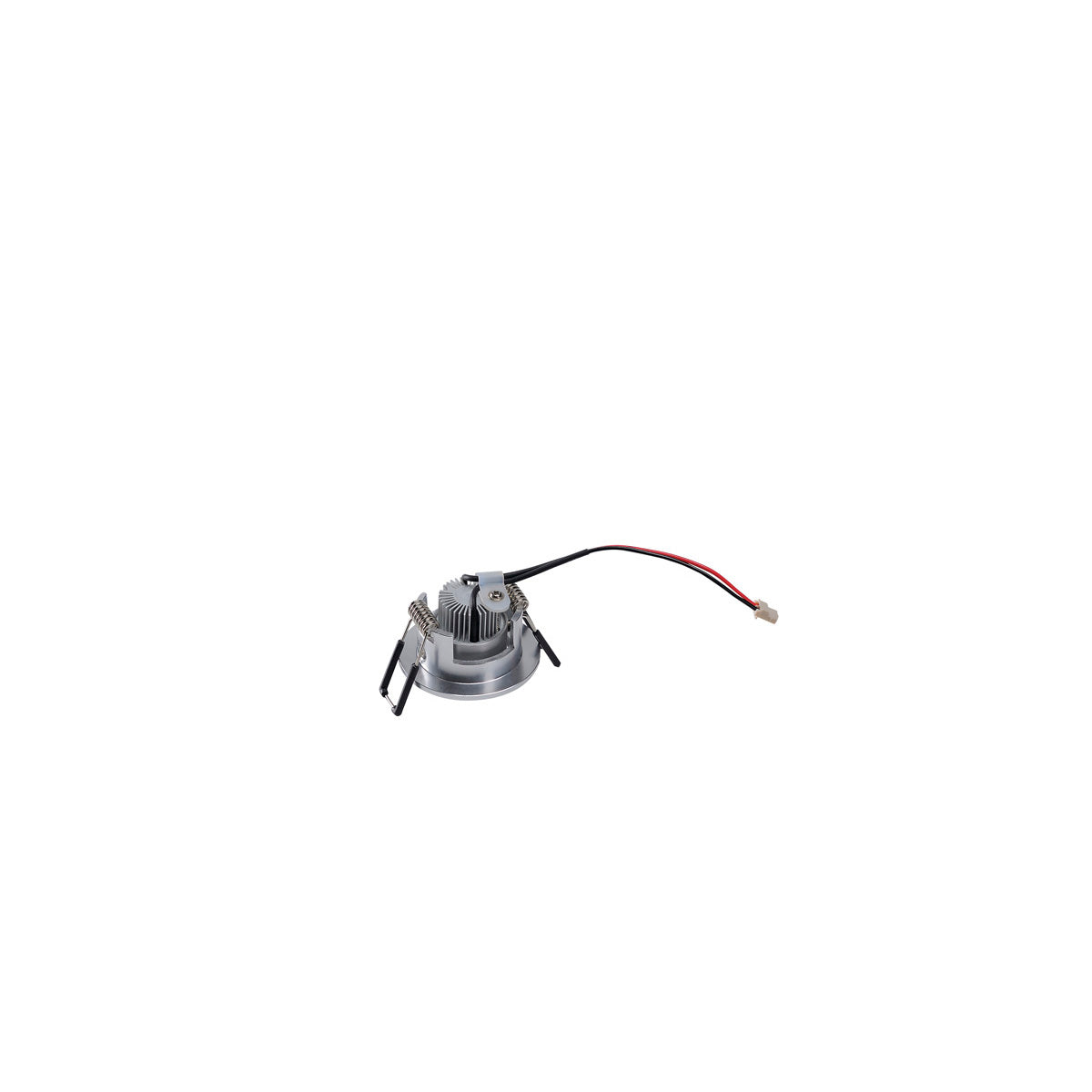 SLV NEW TRIA MINI DL ROUND Downlight, alu-brushed, 30°, 3000K, inkl. MI-Stecker,Clipf.