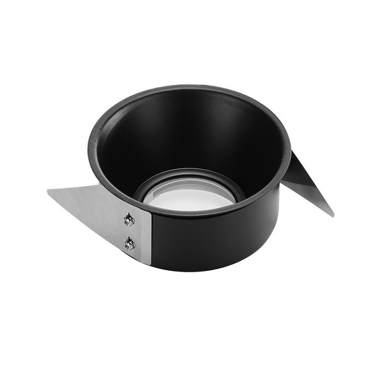 SLV Zierrahmen für FIRE RATED DOWNLIGHT, trichterförmig, schwarz, mit klarem Glas