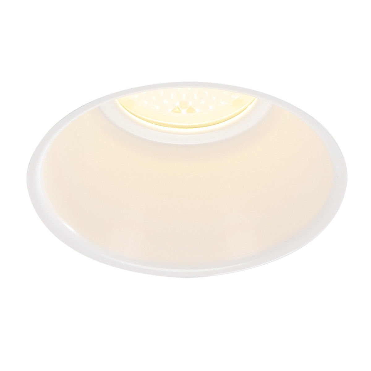 SLV Zierrahmen für FIRE RATED DOWNLIGHT, trichterförmig, weiss, mit klarem Glas