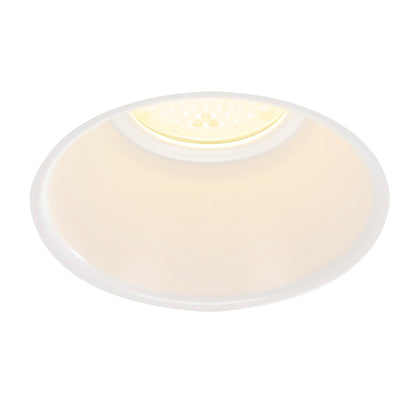 SLV Zierrahmen für FIRE RATED DOWNLIGHT, trichterförmig, weiss, mit klarem Glas
