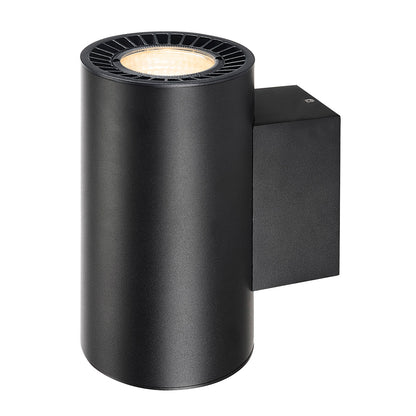 SLV SUPROS WALL Up/Down, rund, schwarz, 3000K, SLM LED, 60° Reflektor