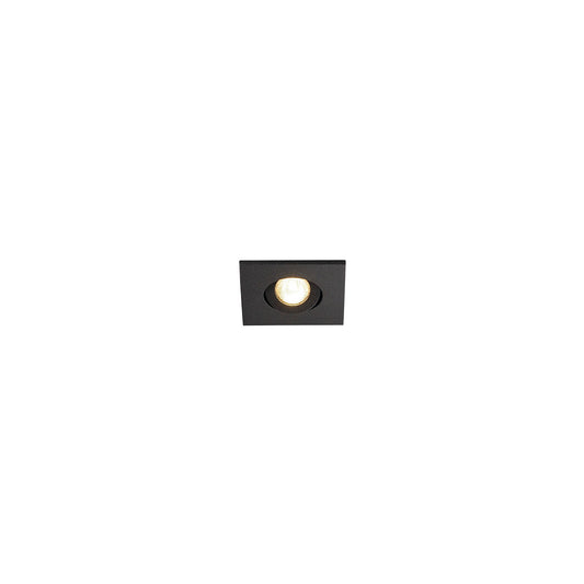 SLV NEW TRIA MINI DL SQUARE, mattschwarz, 30°, 3000K, inkl. MI-Stecker, Clipfedern