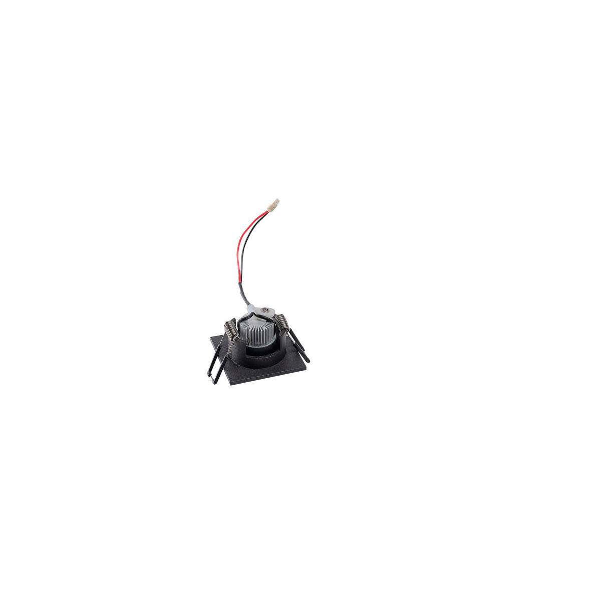SLV NEW TRIA MINI DL SQUARE, mattschwarz, 30°, 3000K, inkl. MI-Stecker, Clipfedern
