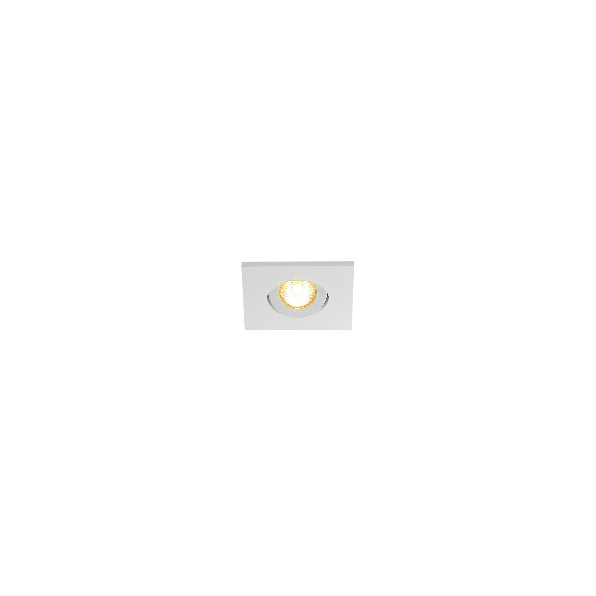 SLV NEW TRIA MINI DL SQUARE Set, mattweiss, 30°, 3000K, inkl. MI-Stecker, Clipfedern