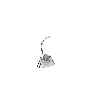 SLV NEW TRIA MINI DL SQUARE Set, mattweiss, 30°, 3000K, inkl. MI-Stecker, Clipfedern