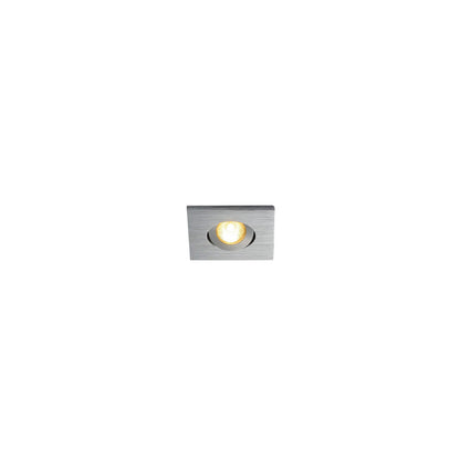 SLV NEW TRIA MINI DL SQUARE Set, alu-brushed, 30°, 3000K, inkl. MI-Stecker, Clipfedern
