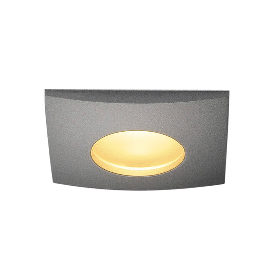 SLV OUT 65 LED DL SQUARE Set Down- light, silbergrau, 9W, 38°, 3000K, inkl. Treiber